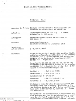 Statische Nachweise von Keller - Außenwänden