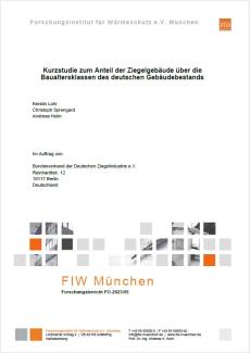FIW-Studie Ziegelanteil im deutschen Wohngebäudebestand